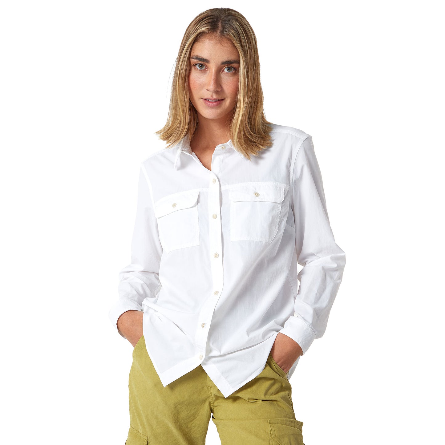 CAMISA MUJER/ MOUNTAIN RIPSTOP MANGA LARGA / EDDIE BAUER