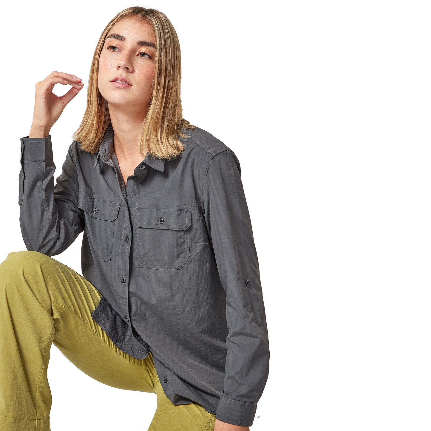 CAMISA MUJER/ MOUNTAIN RIPSTOP MANGA LARGA / EDDIE BAUER