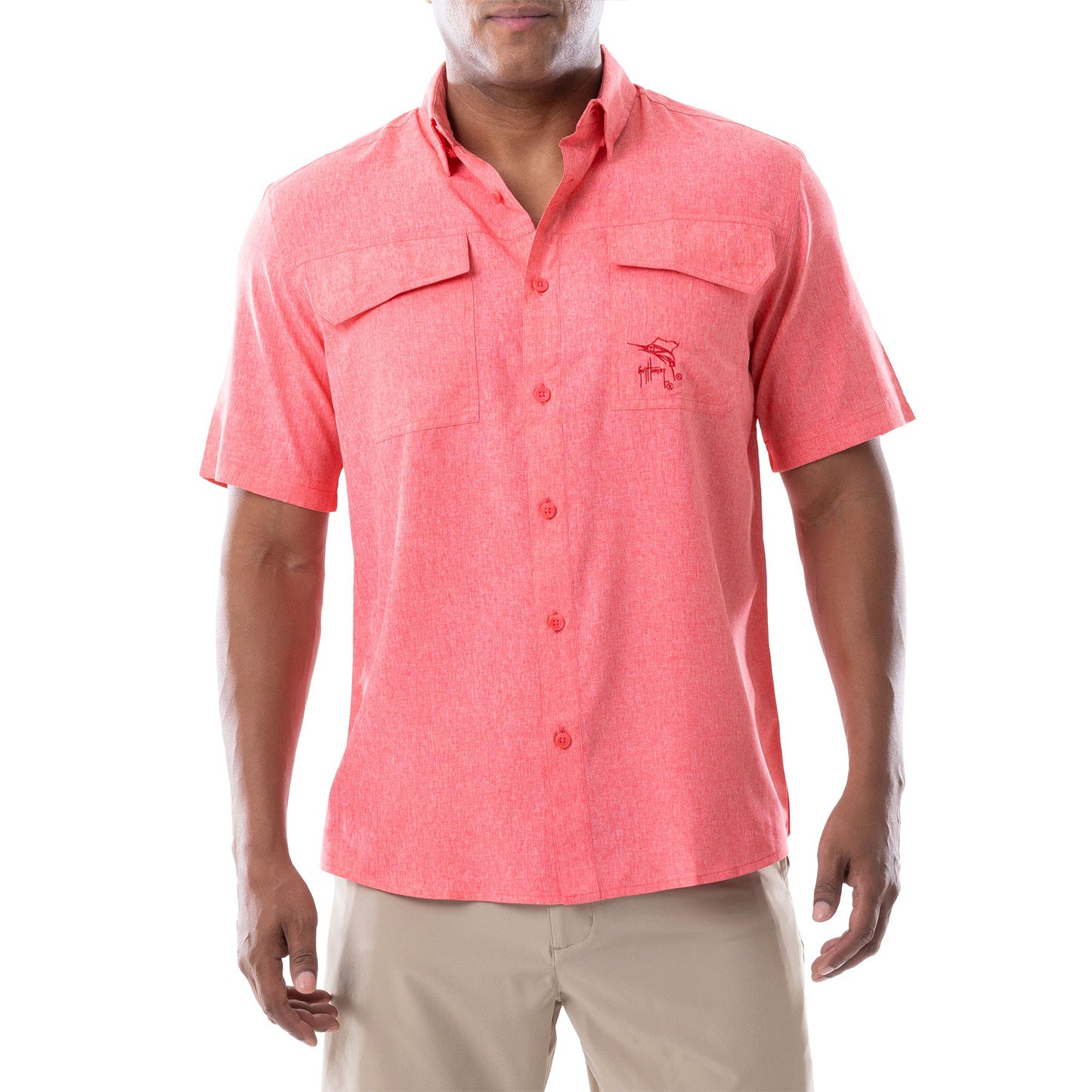 CAMISA DE HOMBRE HEATHER SS / GUY HARVEY