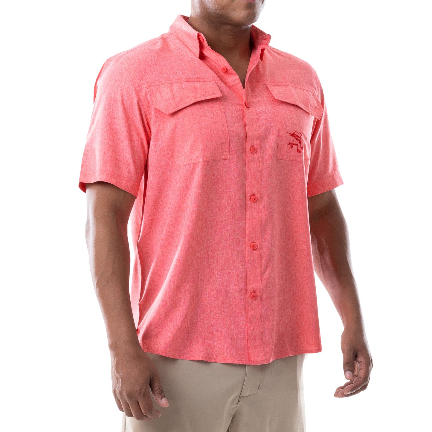 CAMISA DE HOMBRE HEATHER SS / GUY HARVEY