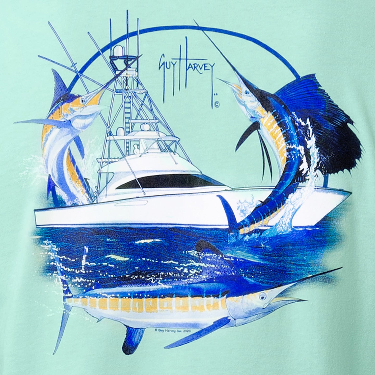 CAMISETA DE HOMBRE MARLIN AND SAILS / GUY HARVEY