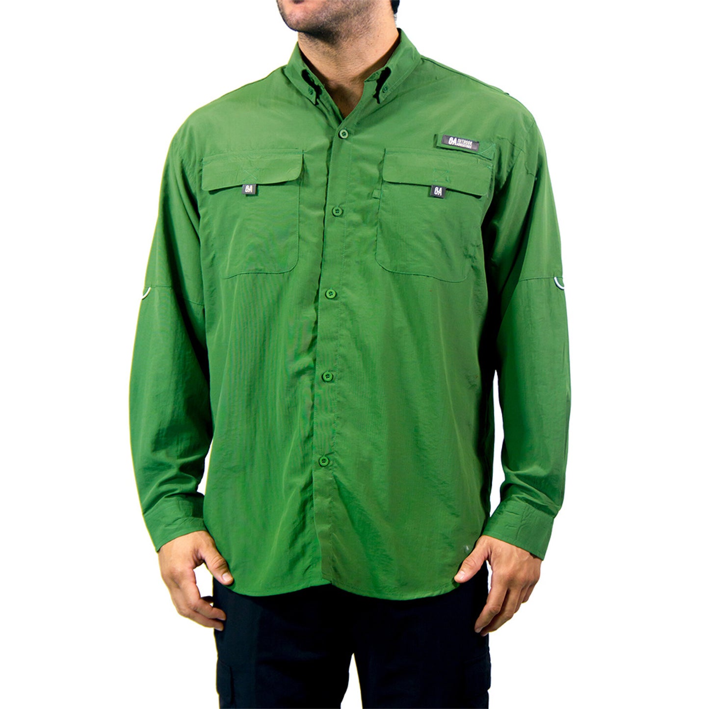 Camisa OA Coiba Manga Larga Hombre Verde | Outdoor Adventure Colombia