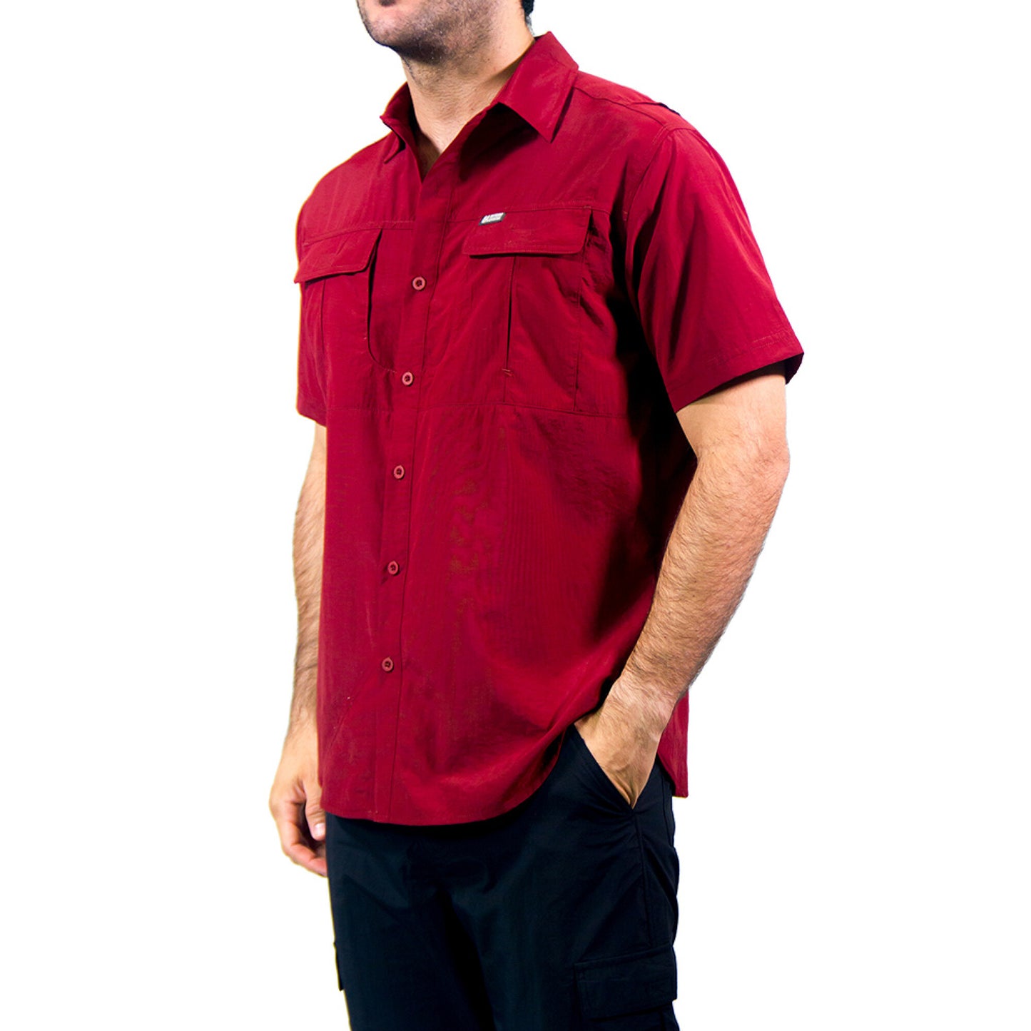 Camisa OA Gamboa Manga Corta Hombre Roja | Outdoor Adventure Colombia