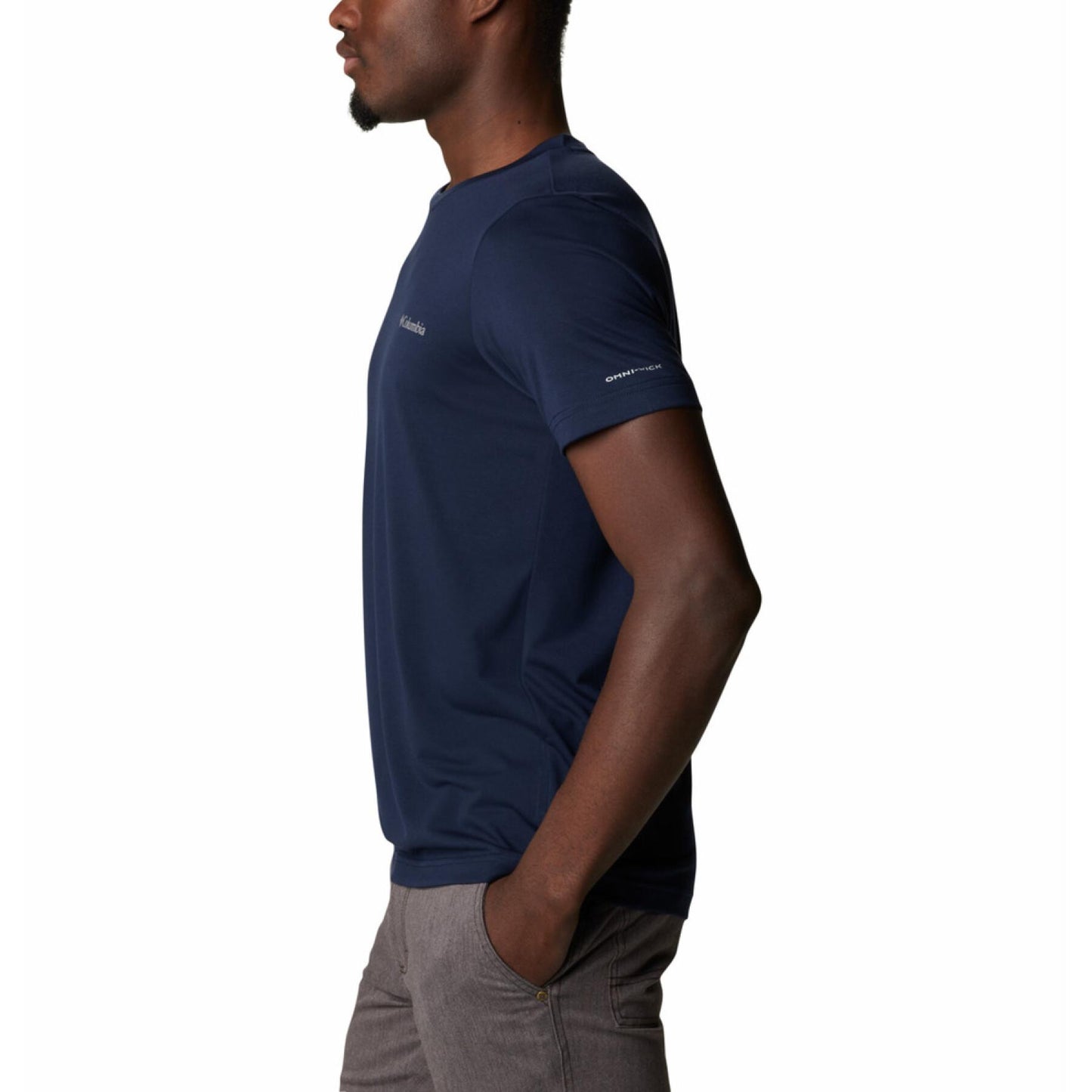 Camiseta Columbia Maxitrail Hombre Azul | Outdoor Adventure Colombia