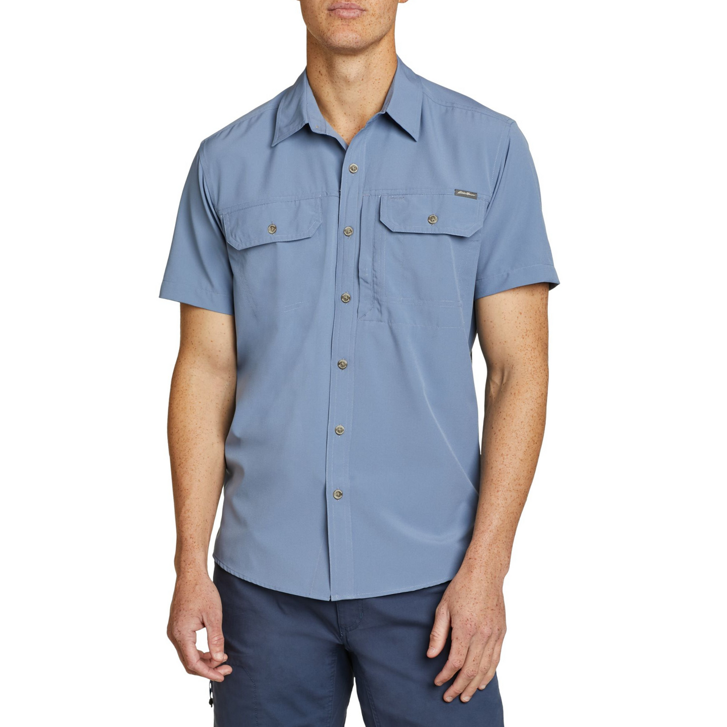 Camisa Eddie Bauer Atlas Exploration Hombre Azul | Outdoor Adventure Colombia