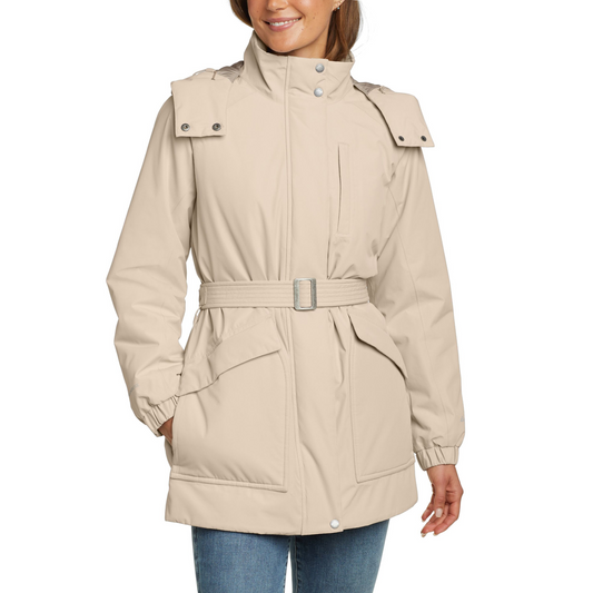 Chaqueta Rainfoil Eddie Bauer Mujer Beige | Outdoor Adventure Colombia