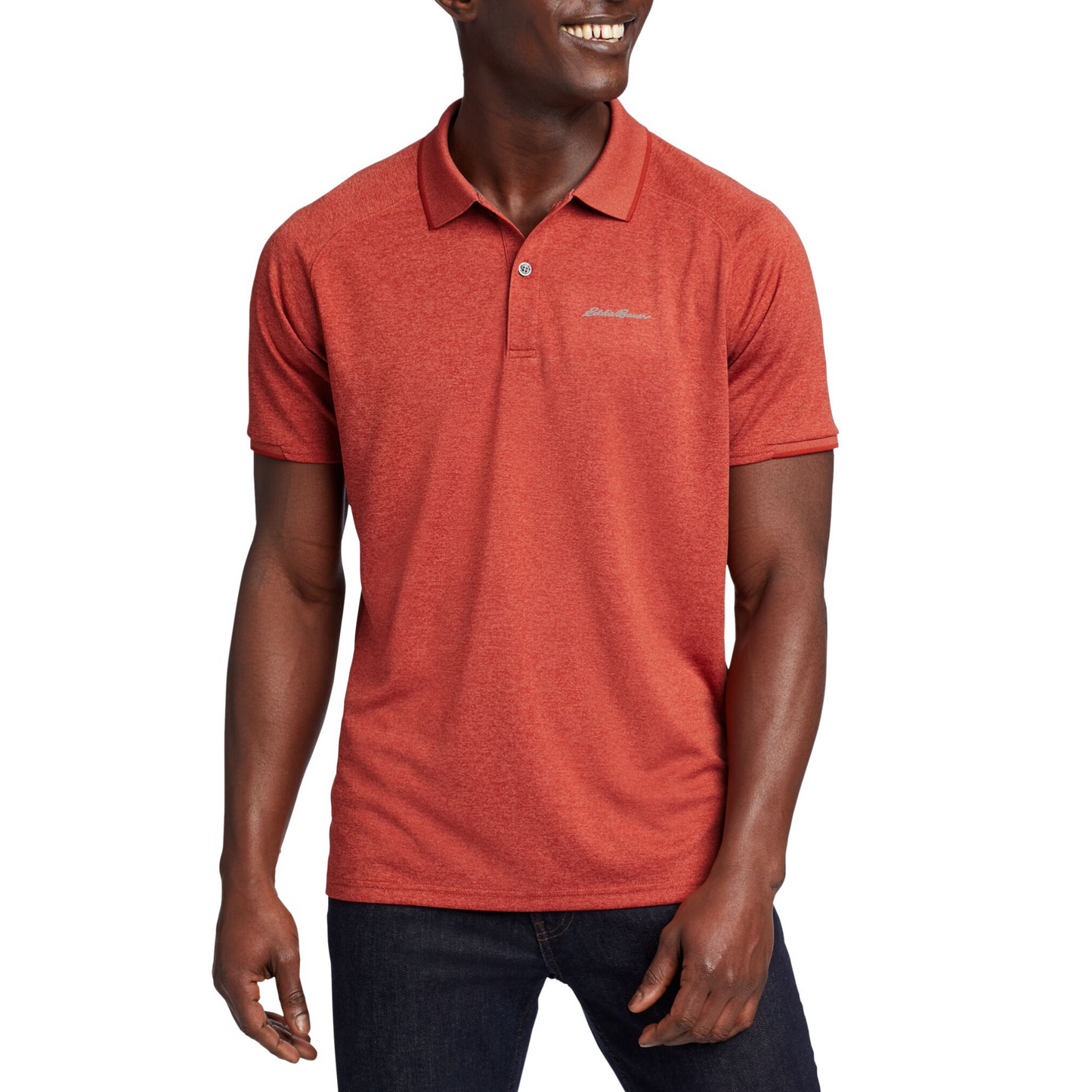 Camisa Polo Resolution Pro Eddie Bauer Rojo | Outdoor Adventure Colombia