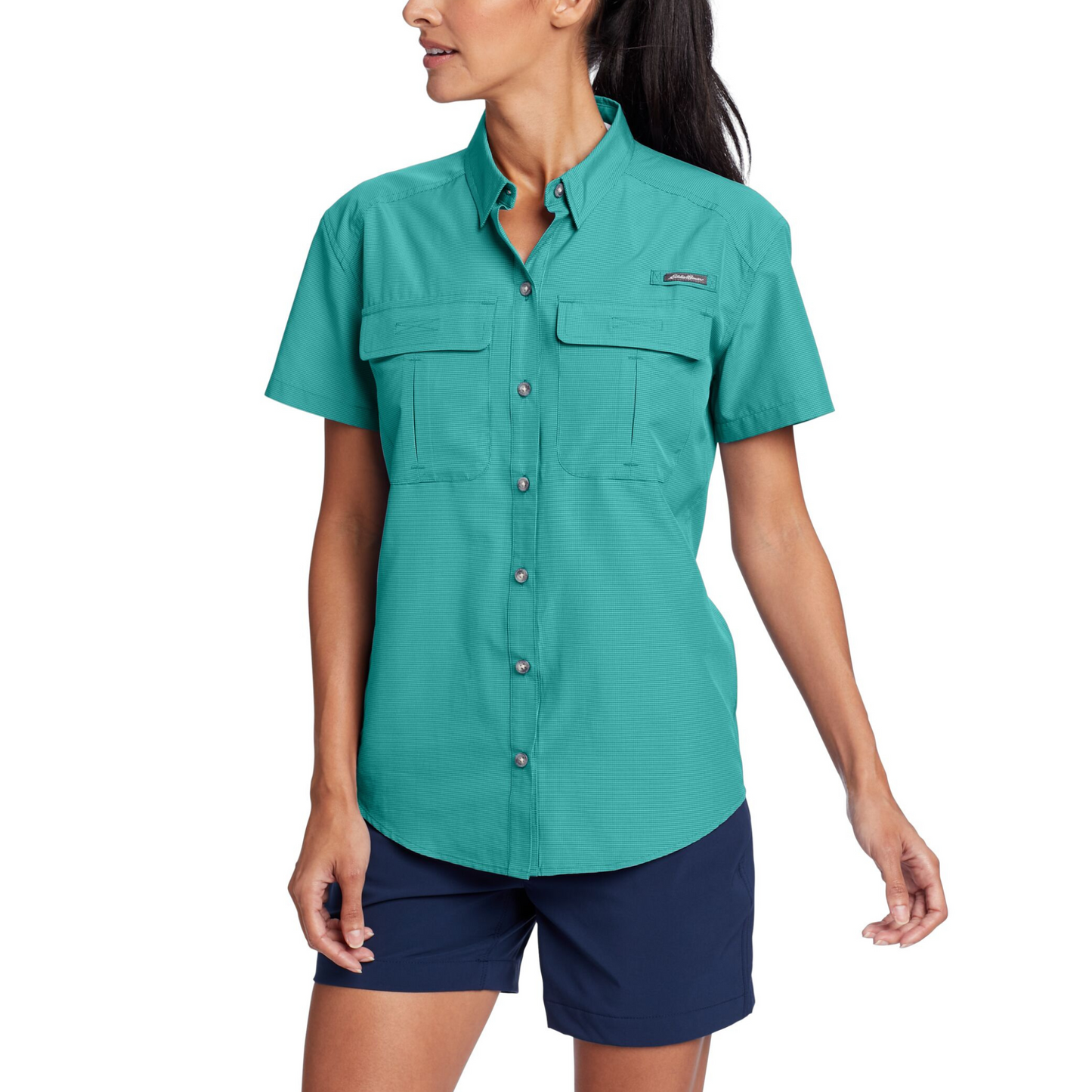 Camisa Guide UPF Mujer Eddie Bauer Verde | Outdoor Adventure Colombia