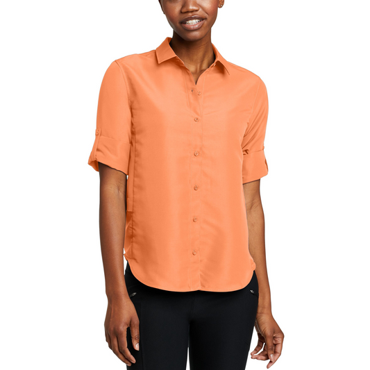 Camisa Mujer Trail Ripstop Eddie Bauer Naranja | Outdoor Adventure Colombia