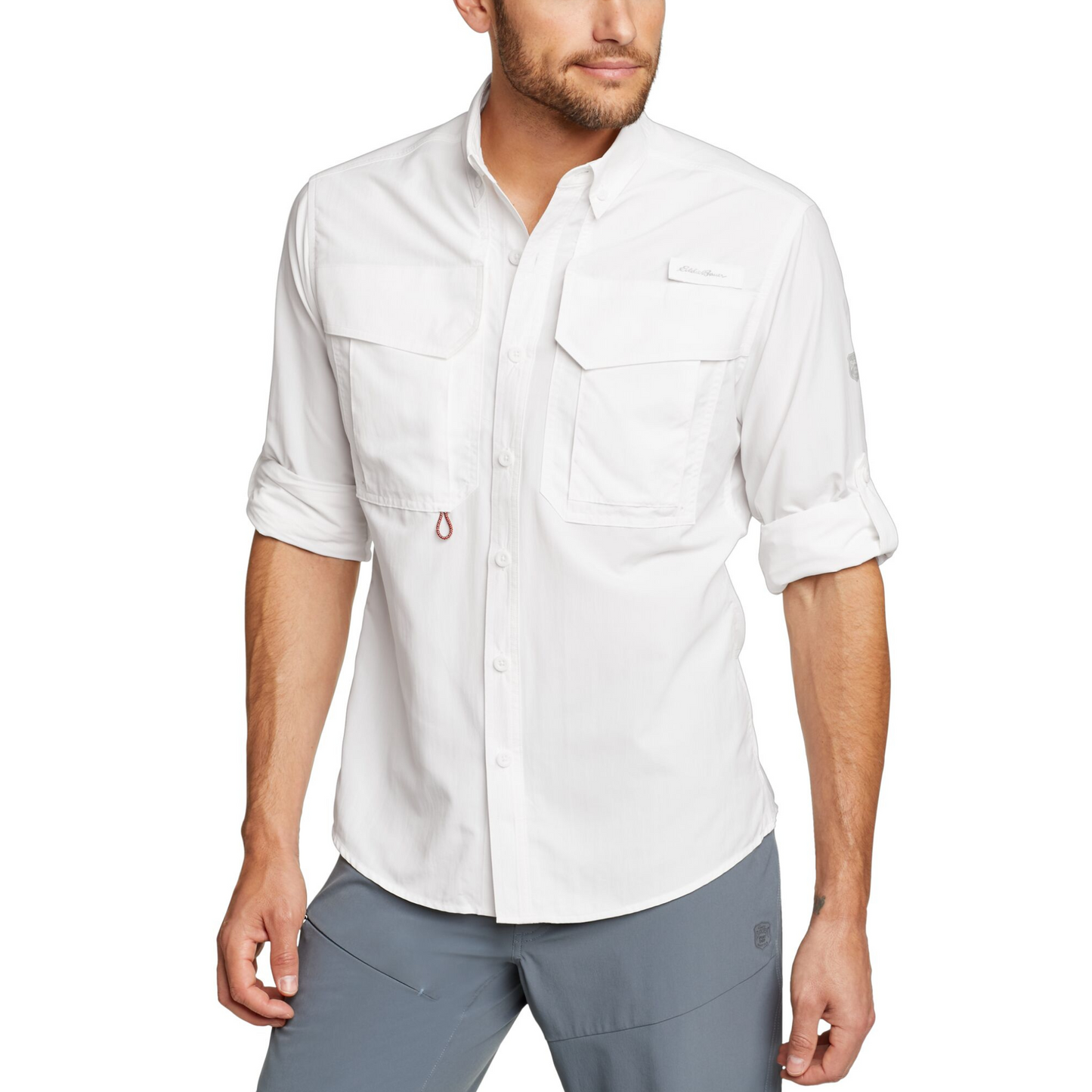 Camisa Hombre King Salmon Eddie Bauer Blanca | Outdoor Adventure Colombia