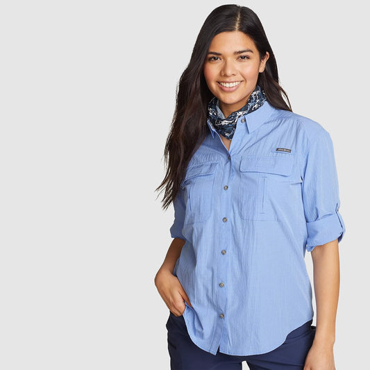 CAMISA MUJER GUIDE UPF FIELD MANGA LARGA / EDDIE BAUER