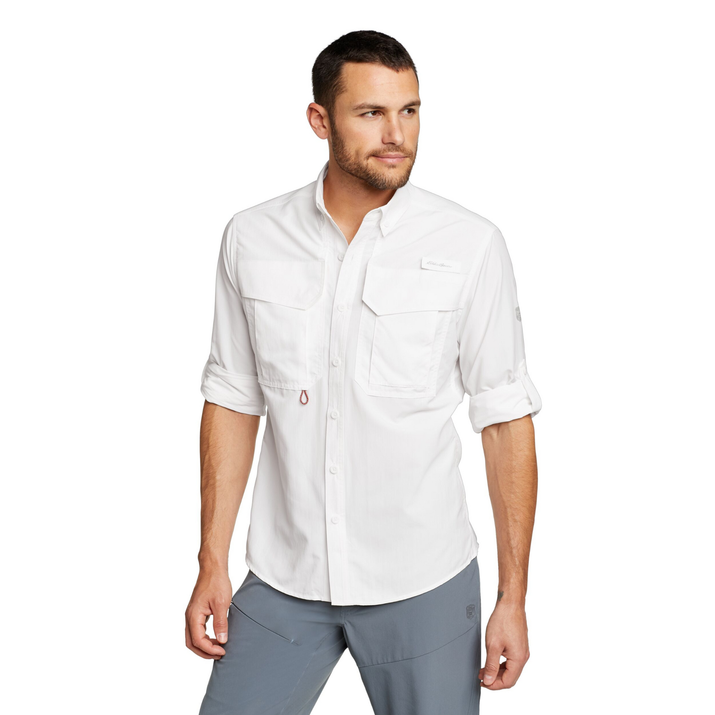 Camisa Hombre King Salmon Eddie Bauer Blanca | Outdoor Adventure Colombia