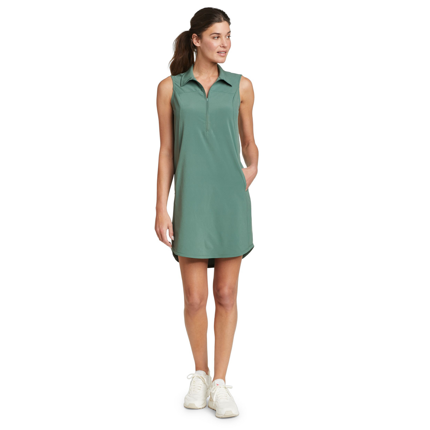 Vestido Departure Half-Zip Eddie Bauer Mujer Verde | Outdoor Adventure Colombia