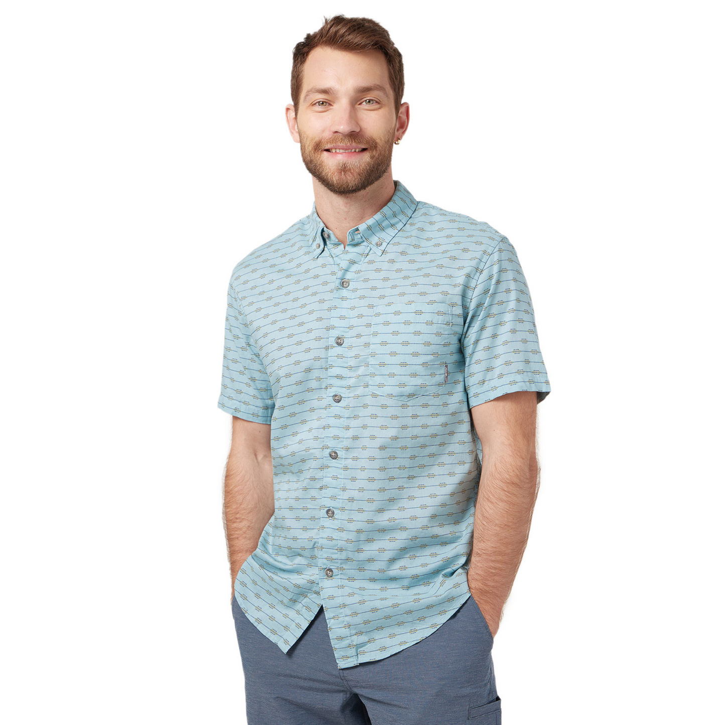 Camisa Eddie Bauer Kingston Hombre Azul | Outdoor Adventure Colombia