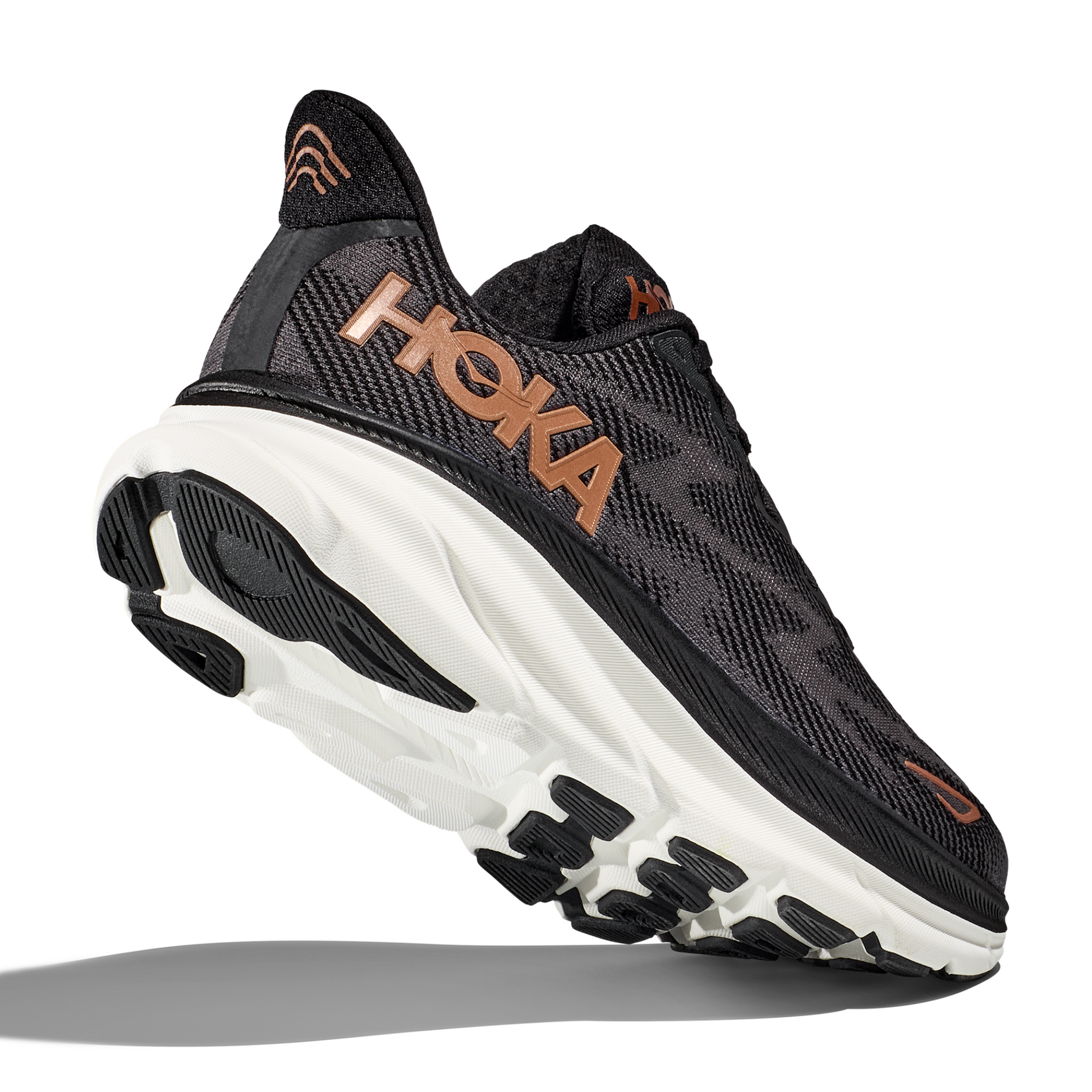 Tenis Running HOKA Clifton 9 Mujer Negros | Outdoor Adventure Colombia