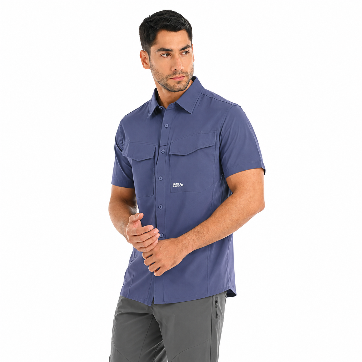 CAMISA HOMBRE/ ADVENTURE QUEST MC / EDDIE BAUER