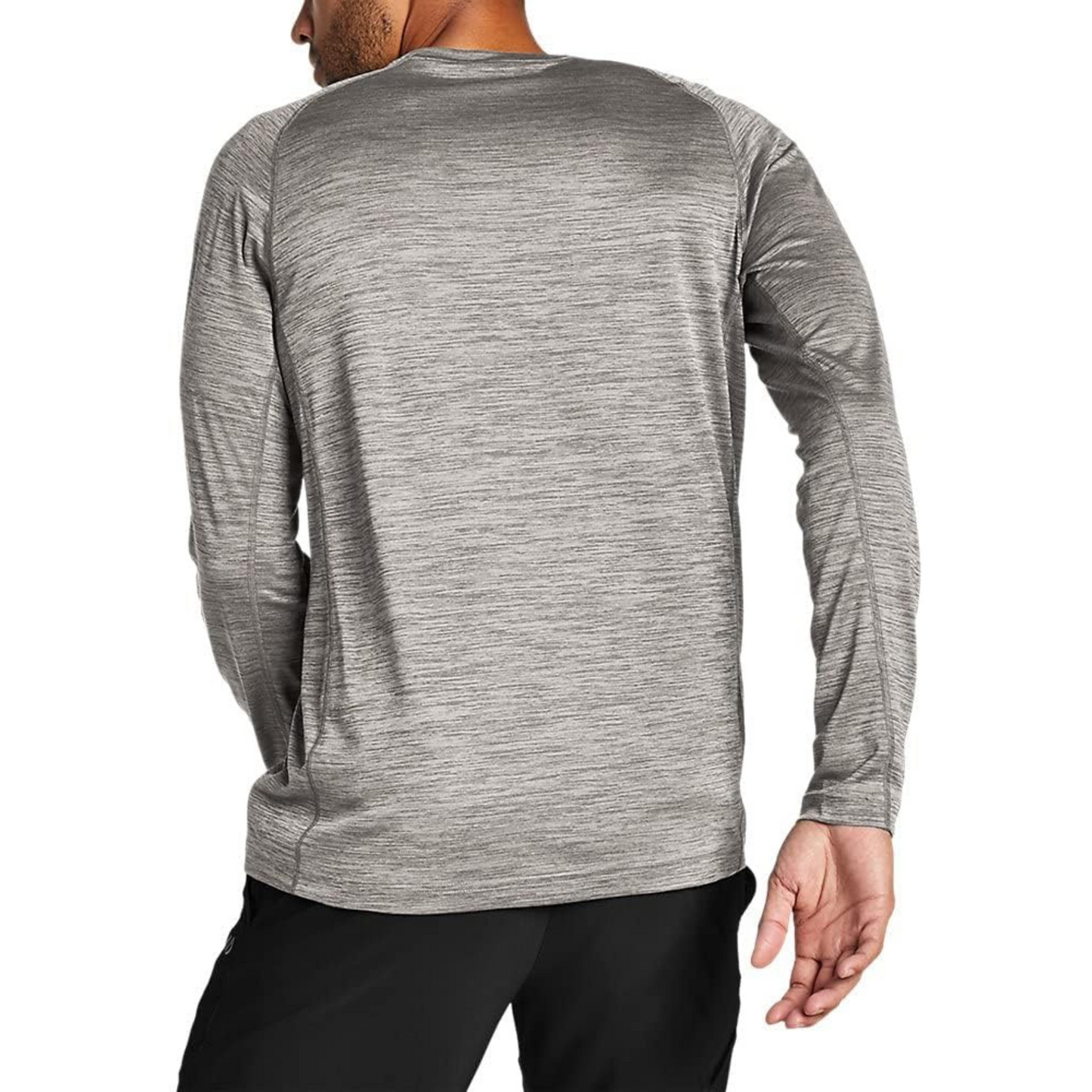 Camisa ML Resolution Tee Eddie Bauer Hombre Gris | Outdoor Adventure Colombia