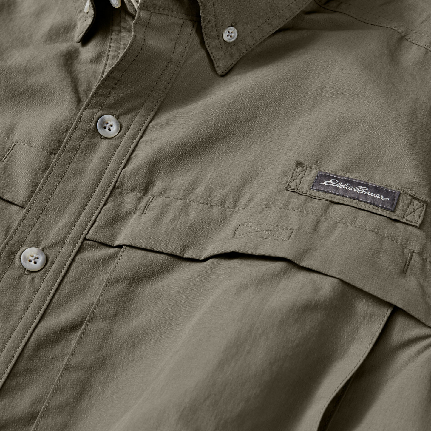 Camisa Hombre Ripstop Guide Eddie Bauer Verde | Outdoor Adventure Colombia