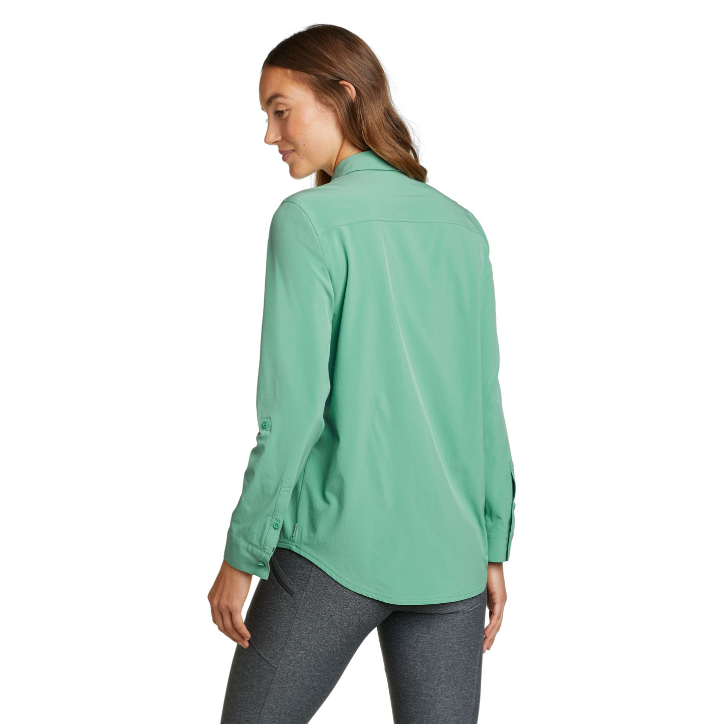 Camisa Mujer Eddie Bauer Departure 2.0 Verde | Outdoor Adventure Colombia