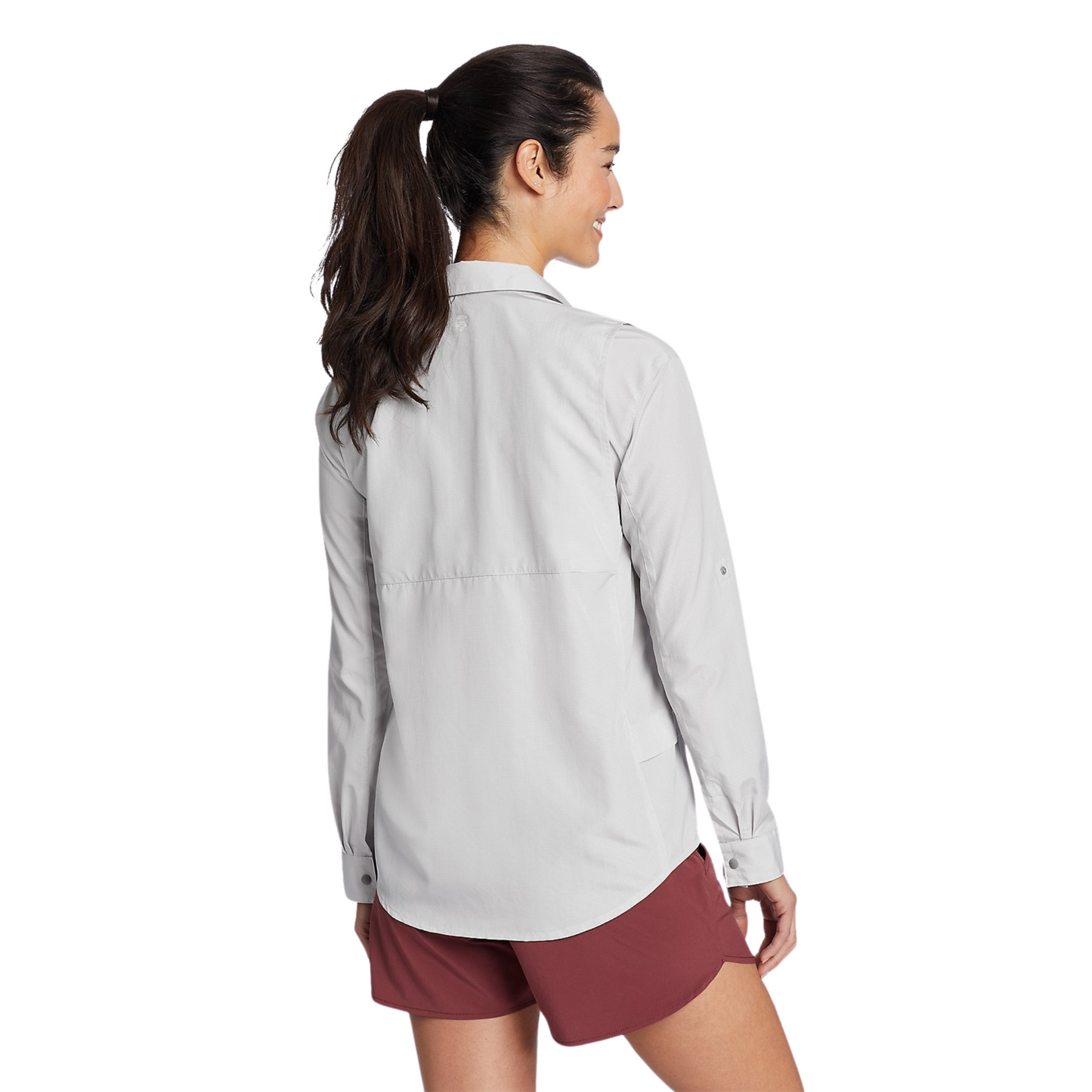 Camisa Mujer Guide UPF 2.0 Eddie Bauer Gris | Outdoor Adventure Colombia