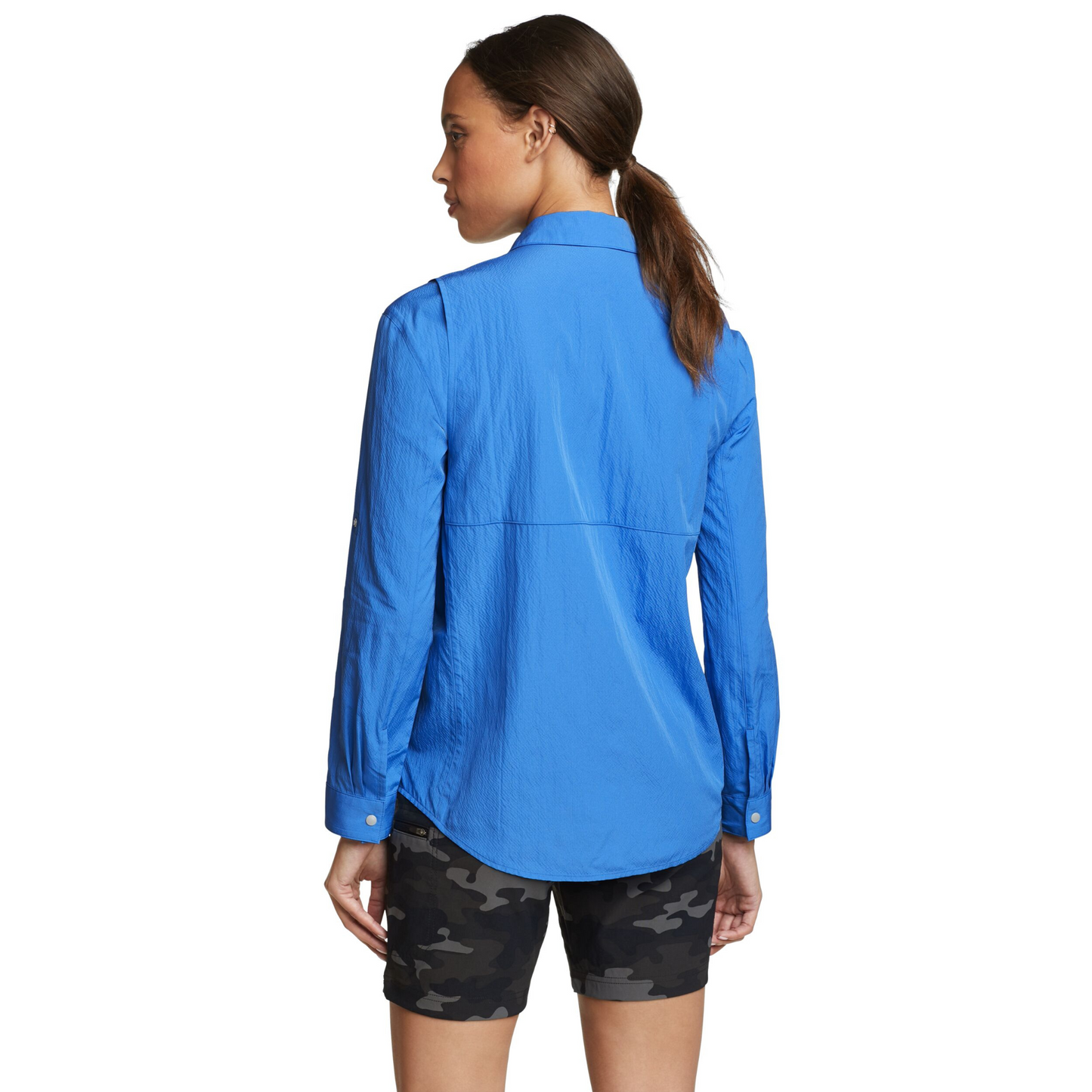 Camisa Mujer Guide UPF 2.0 Eddie Bauer Azul | Outdoor Adventure Colombia