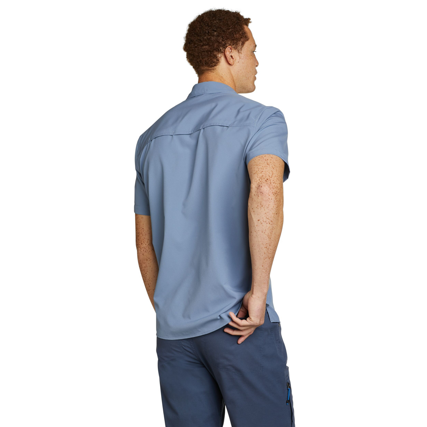 Camisa Eddie Bauer Atlas Exploration Hombre Azul | Outdoor Adventure Colombia