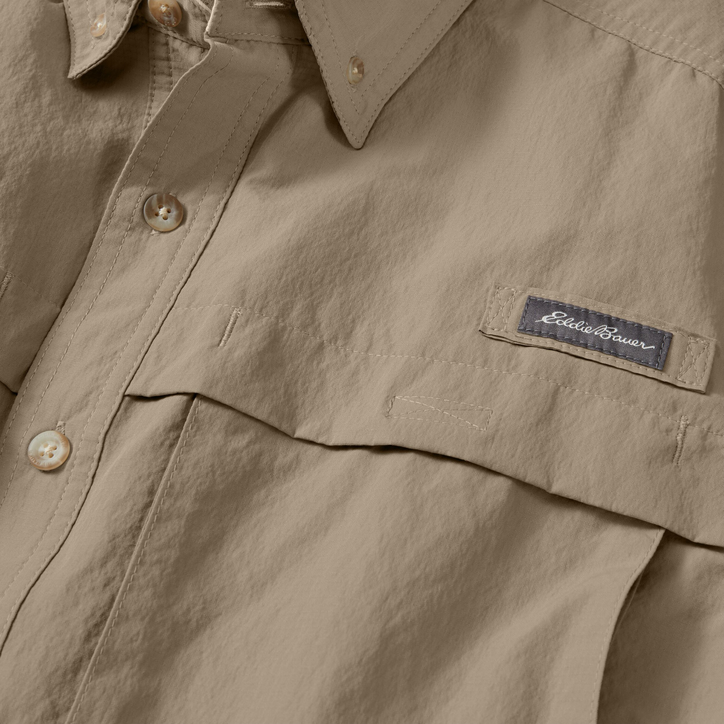 Camisa Ripstop Guide Eddie Bauer Kahki| Outdoor Adventure Colombia