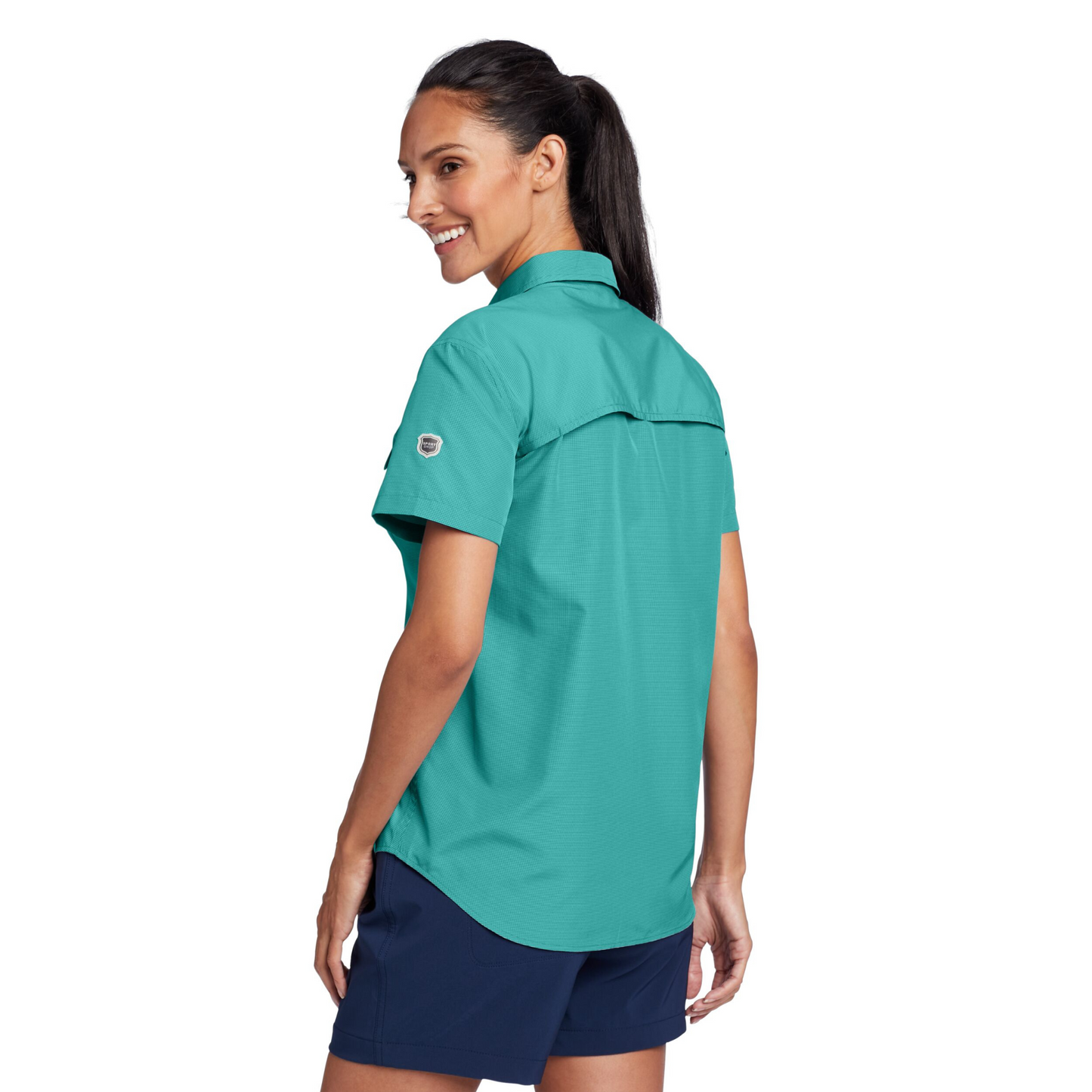 Camisa Guide UPF Mujer Eddie Bauer Verde | Outdoor Adventure Colombia