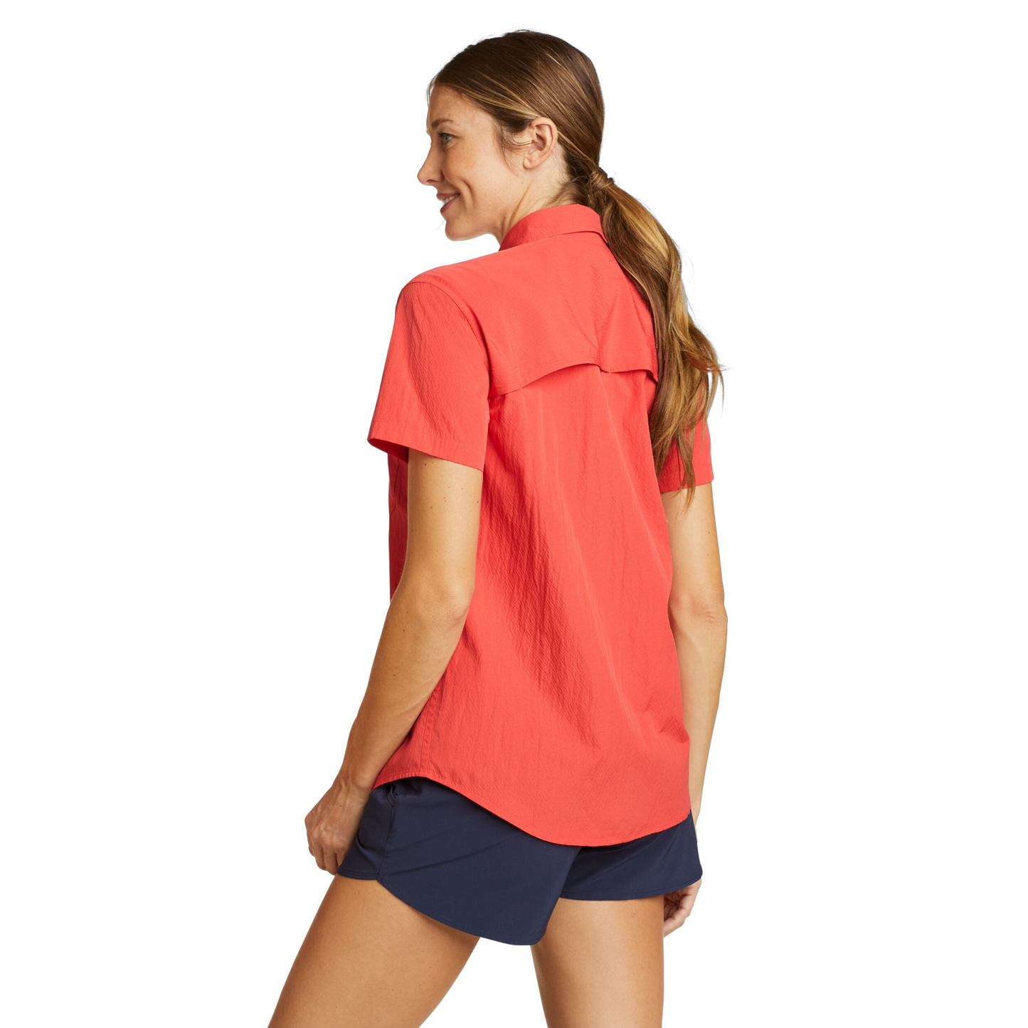 Camisa Guide UPF Mujer Eddie Bauer Salmon | Outdoor Adventure Colombia