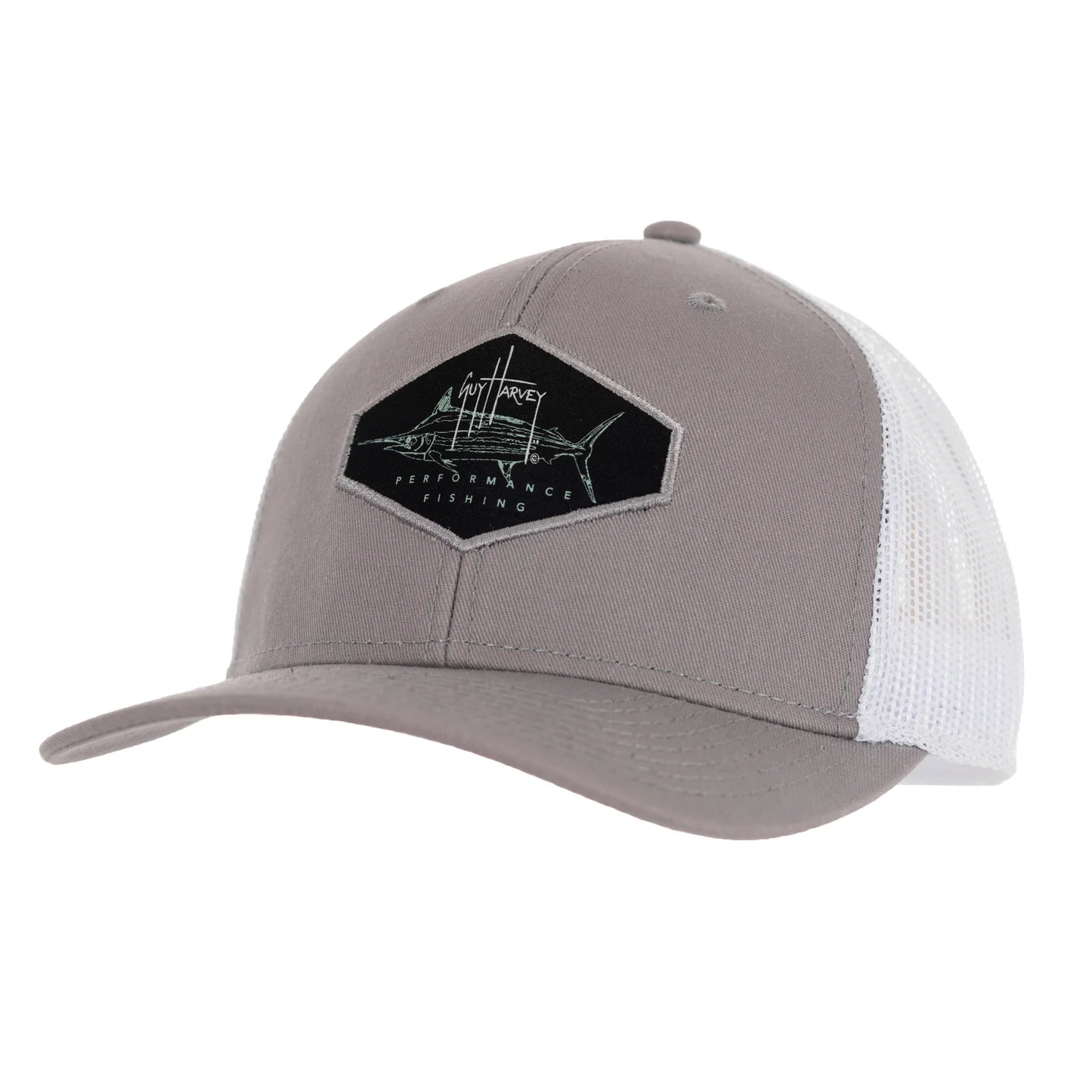 Gorra De Hombre Guy Harvey Logo Gris | Outdoor Adventure Colombia
