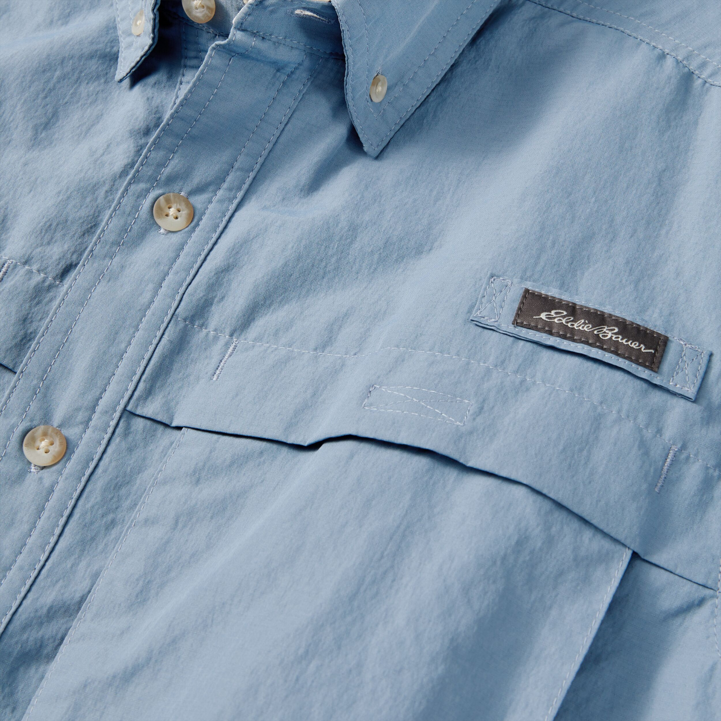 Camisa Hombre Ripstop Guide Eddie Bauer Azul | Outdoor Adventure Colombia