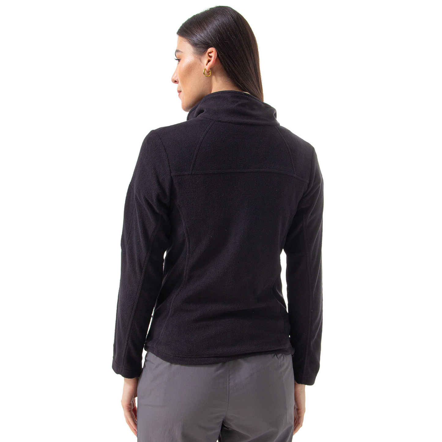 Chaqueta Polar OA Irazu Mujer Negra | Outdoor Adventure Colombia