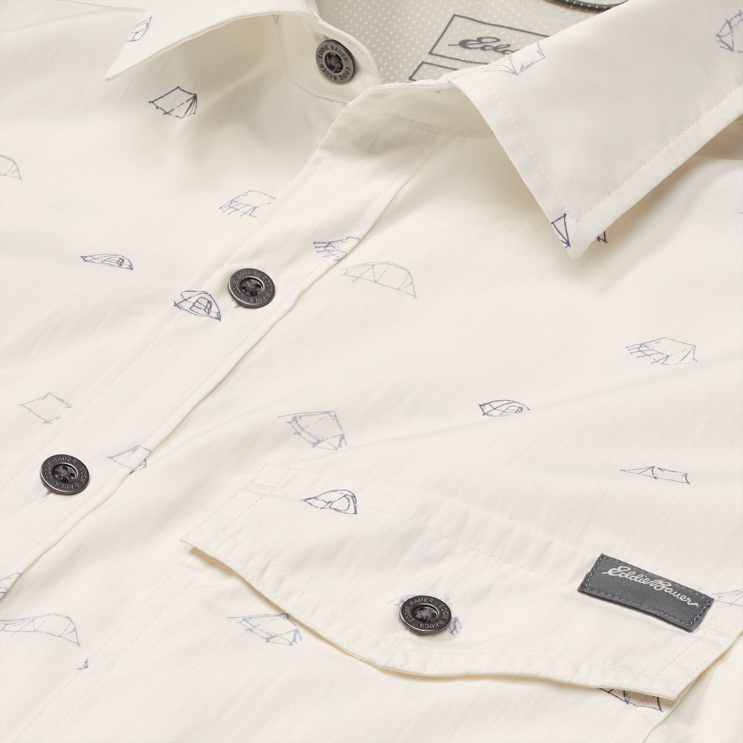 Camisa Mountain Eddie Bauer Hombre Crema | Outdoor Adventure Colombia