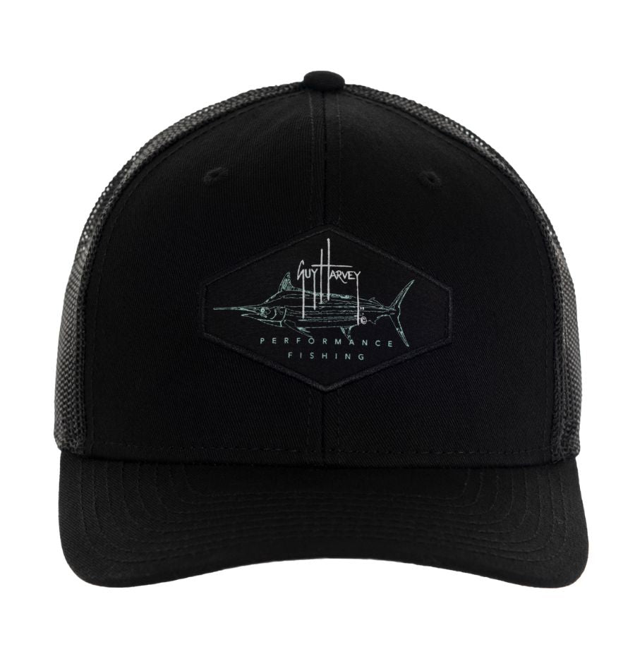 Gorra De Hombre Guy Harvey Logo Negra | Outdoor Adventure Colombia