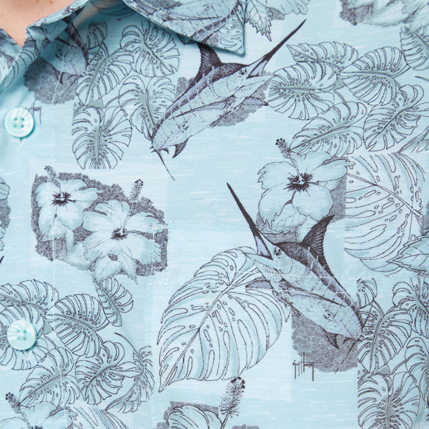 Camisa Guy Harvey Marlin Floral Hombre | Outdoor Adventure Colombia