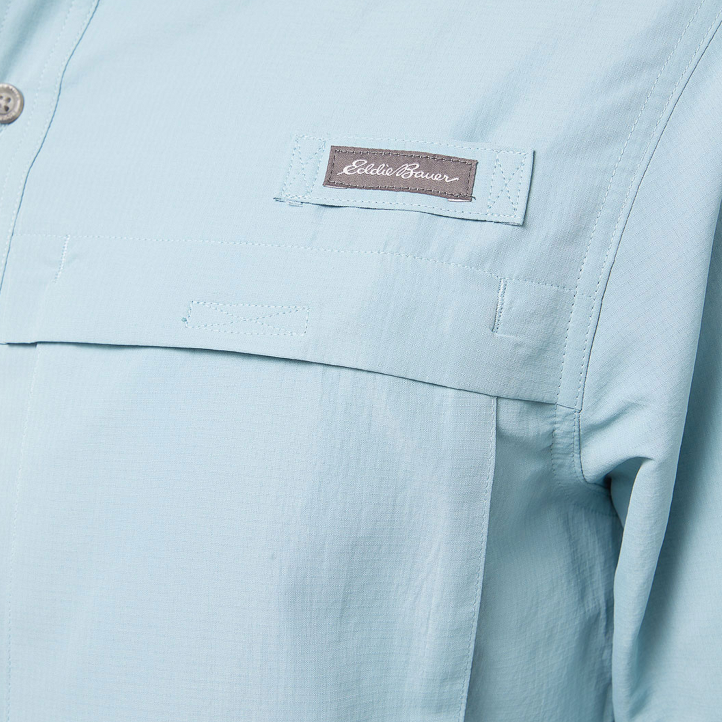 Camisa Azul Eddie Bauer Ripstop Hombre | Outdoor Adventure Colombia