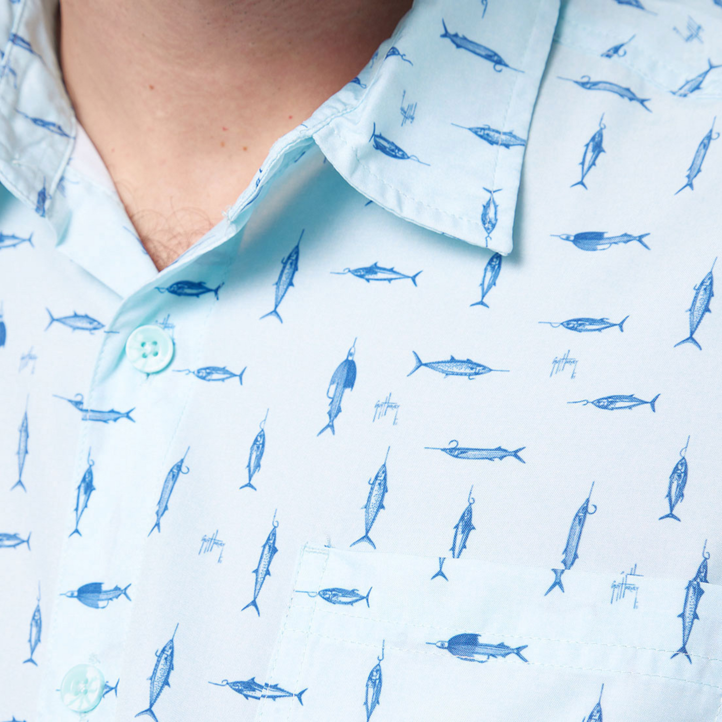 Camisa Guy Harvey Cationic Hooks Hombre | Outdoor Adventure Colombia