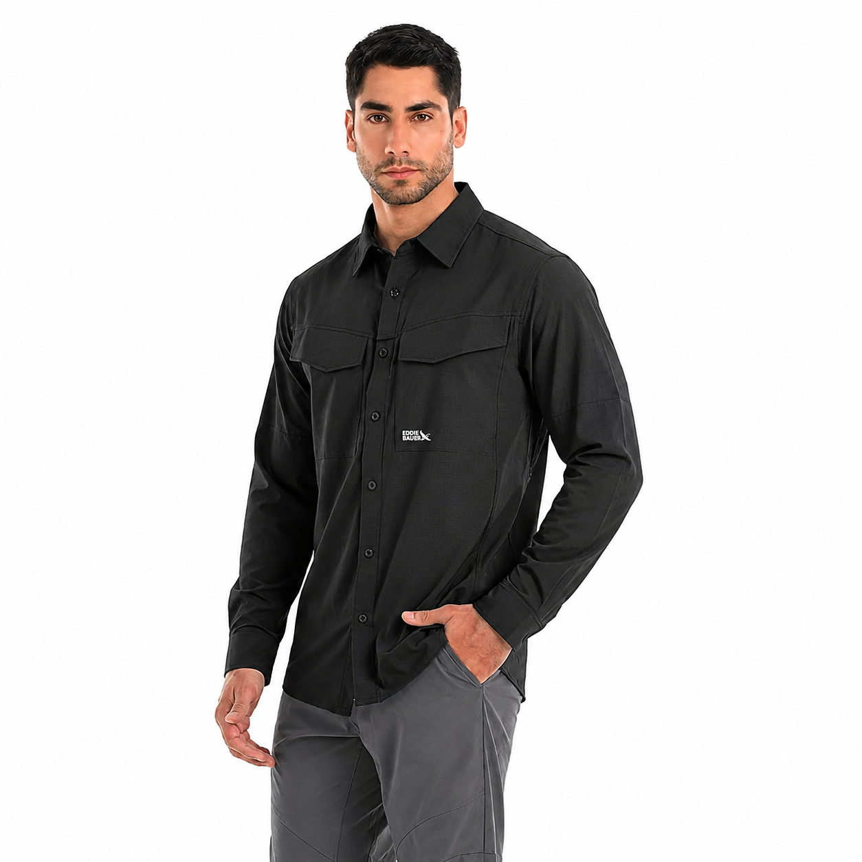 CAMISA HOMBRE/ ADVENTURE QUEST ML / EDDIE BAUER