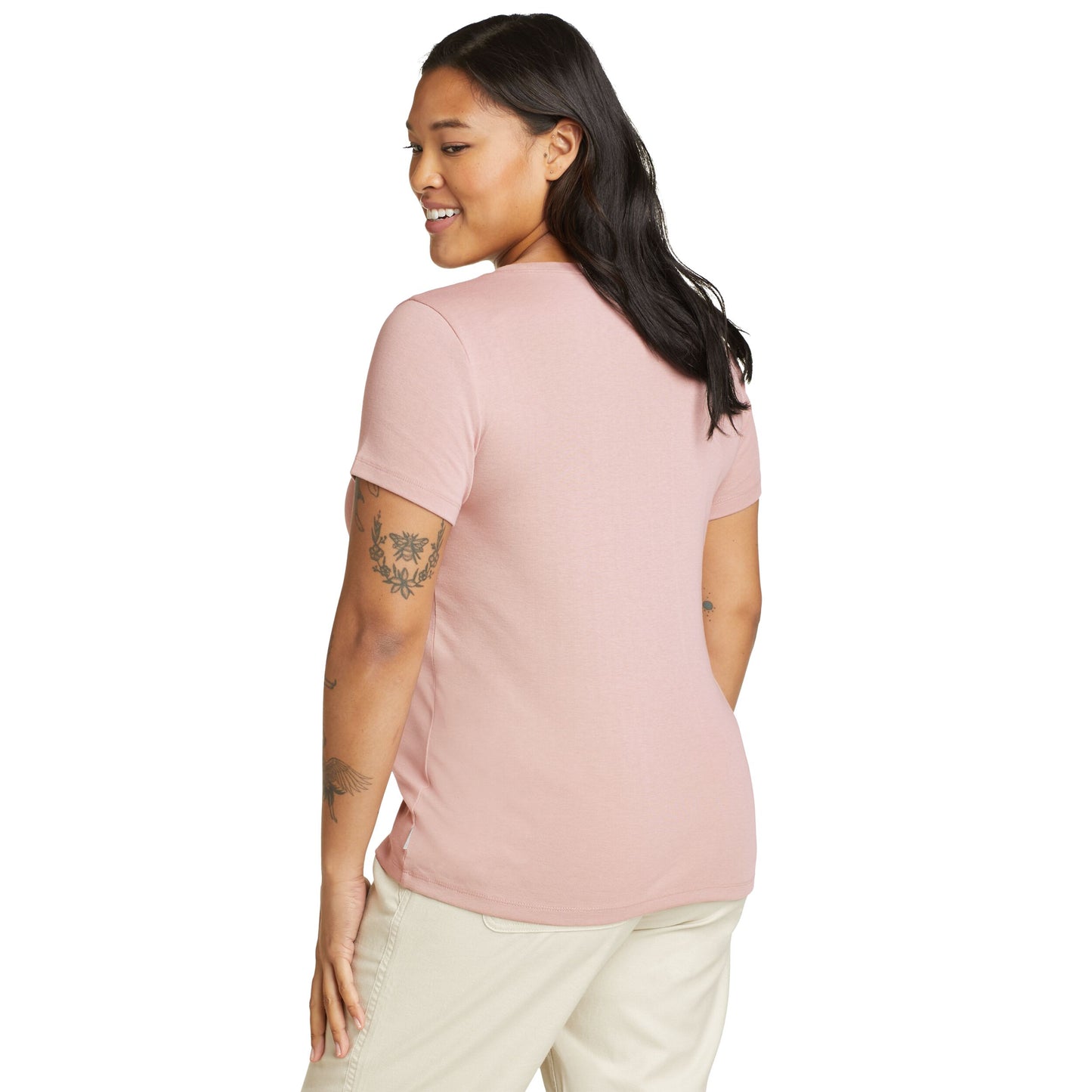 SUETER MUJER/ FAVORITE CREW MANGA CORTA / EDDIE BAUER