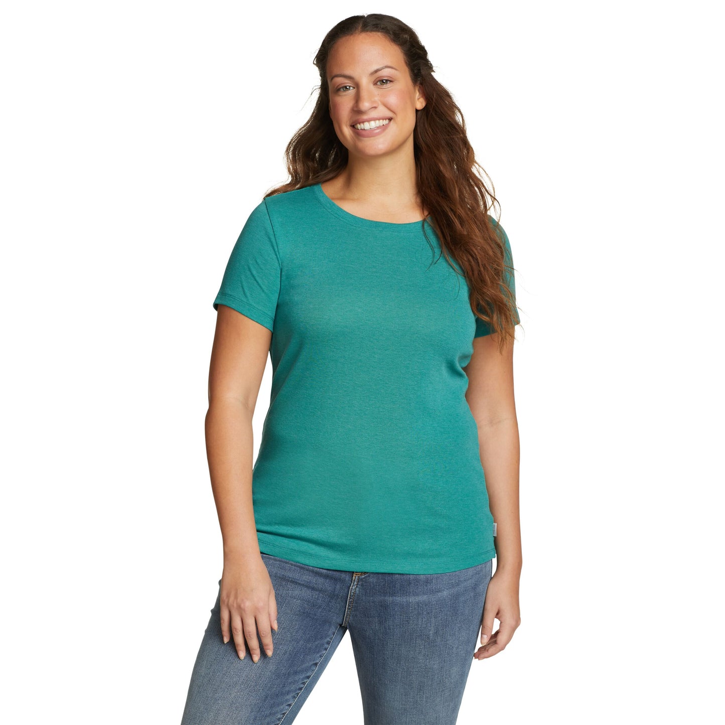 SUETER MUJER/ FAVORITE CREW MANGA CORTA / EDDIE BAUER