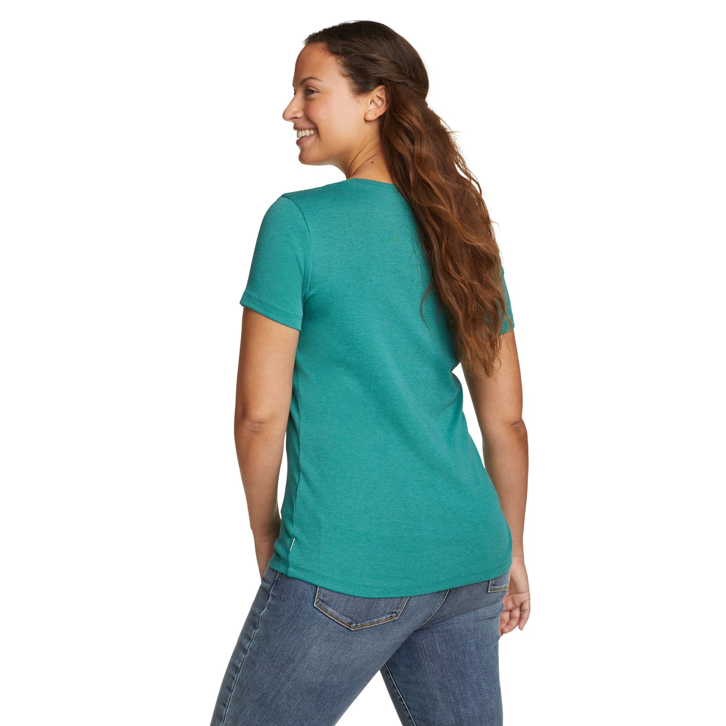 SUETER MUJER/ FAVORITE CREW MANGA CORTA / EDDIE BAUER