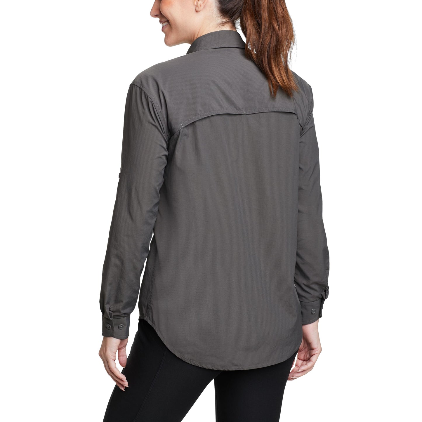 Camisa Mujer Adventurer Pro Field Eddie Bauer Gris | Outdoor Adventure