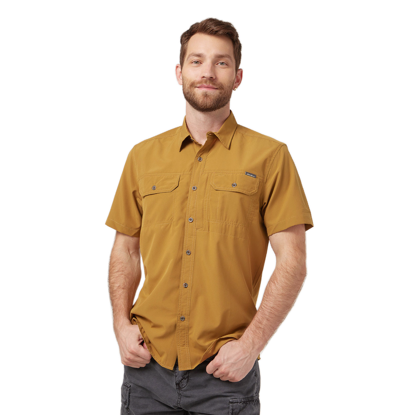 CAMISA HOMBRE/ ATLAS EXPLORATION FLEX MC / EDDIE BAUER