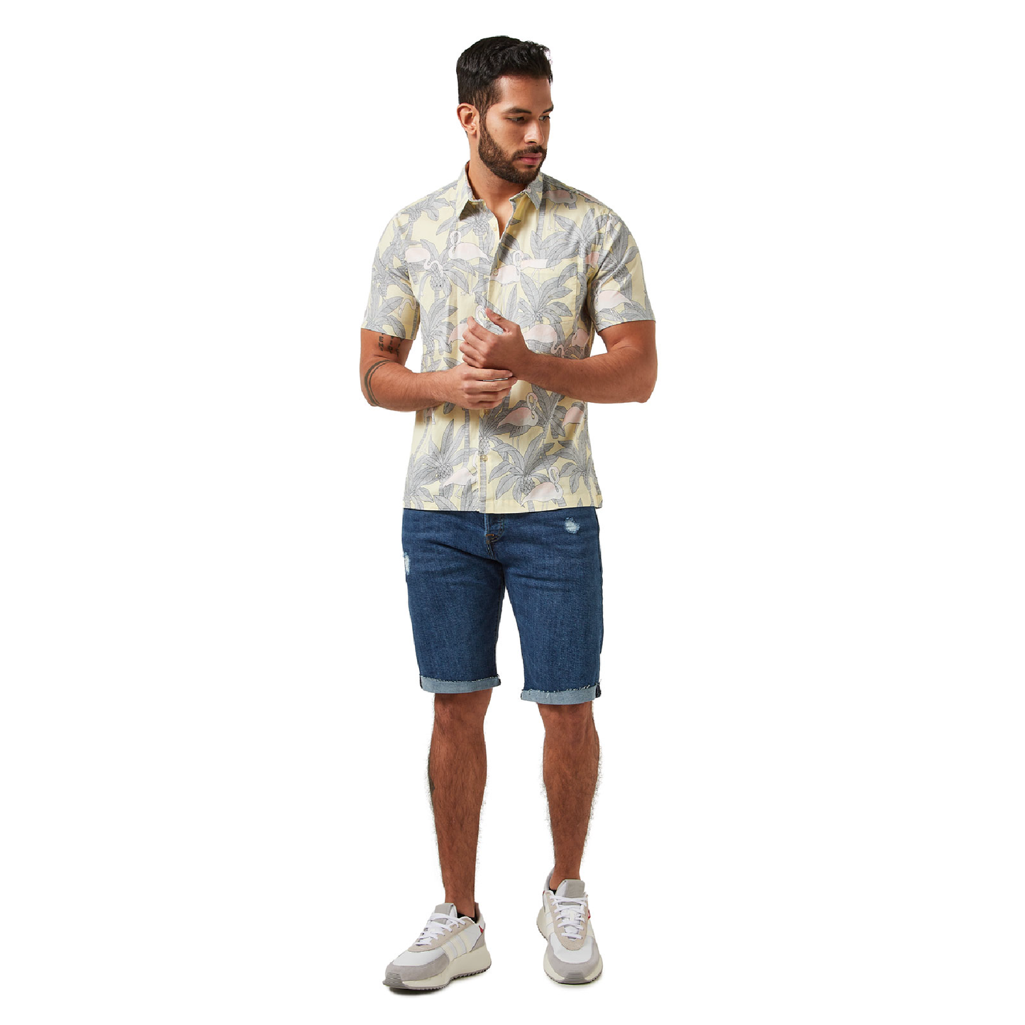 Camisa OA Manga Corta Hombre Amarilla | Outdoor Adventure Colombia