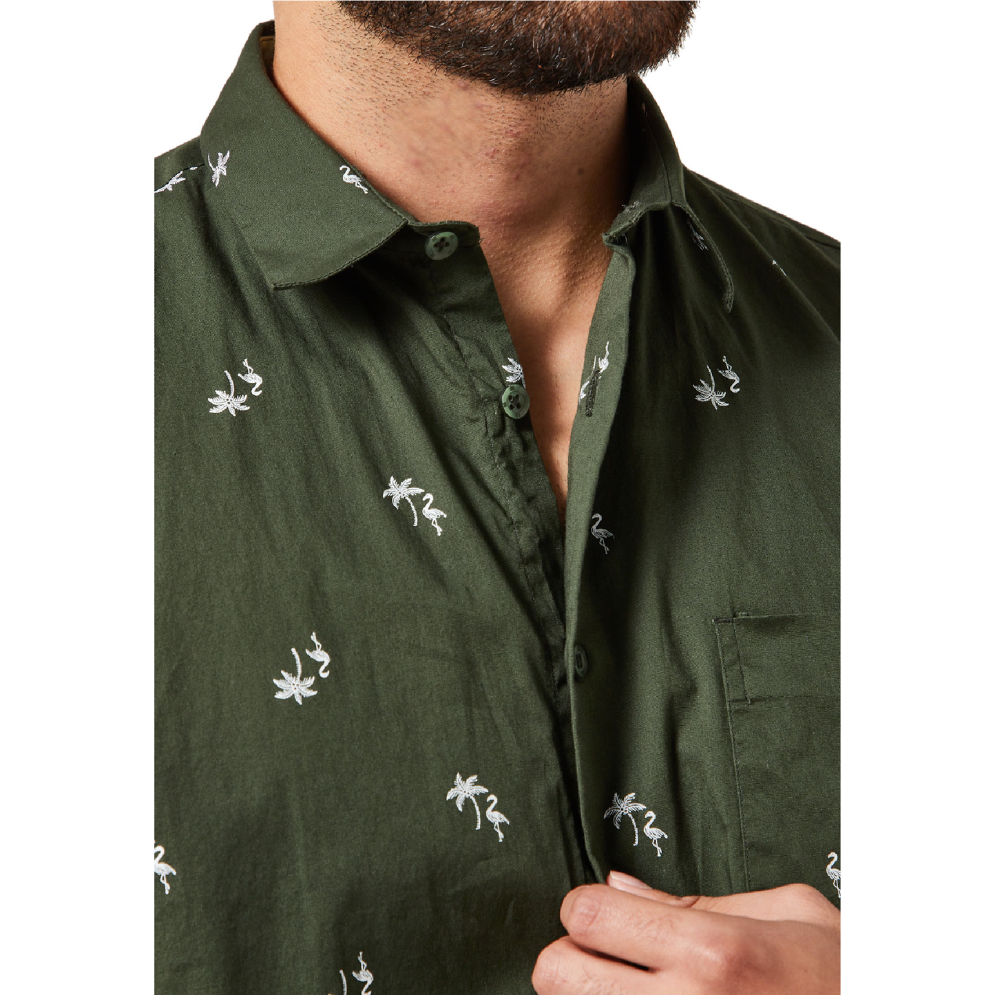 Camisa OA Manga Corta Hombre Verde | Outdoor Adventure Colombia