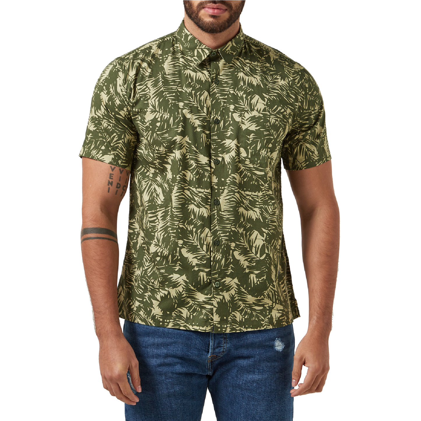 Camisa OA Manga Corta Hombre Verde | Outdoor Adventure Colombia