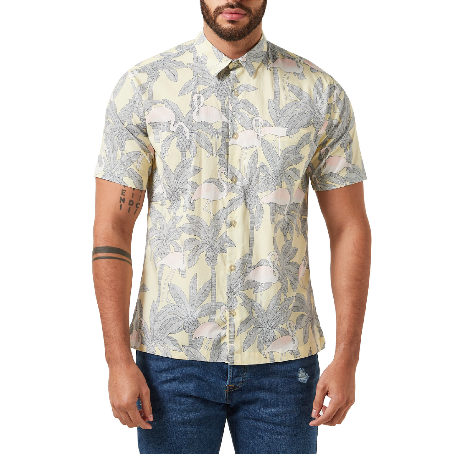 Camisa OA Manga Corta Hombre Amarilla | Outdoor Adventure Colombia