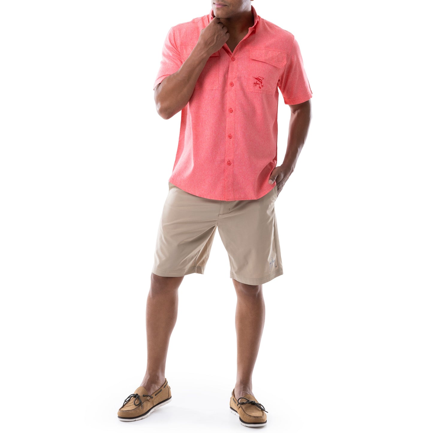 CAMISA HOMBRE HEATHER MANGA LARGA / GUY HARVEY