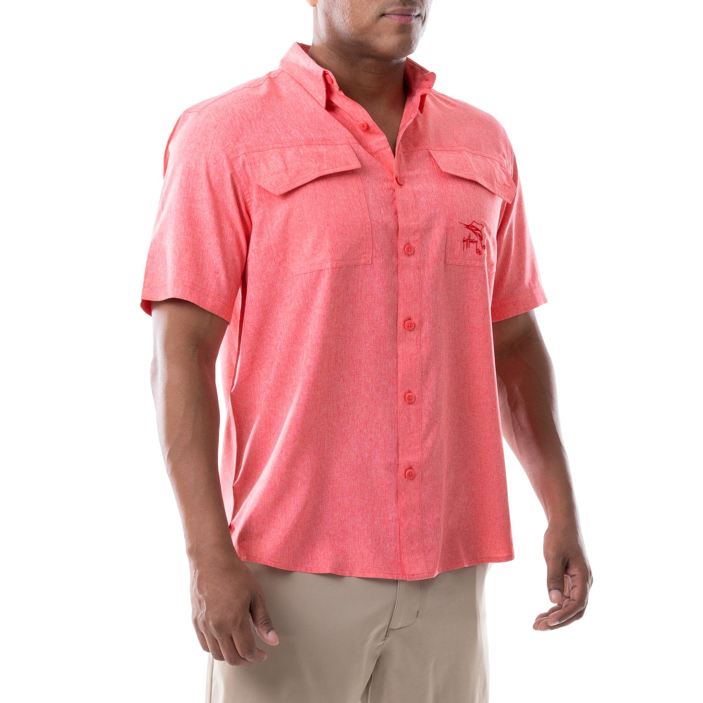 CAMISA HOMBRE HEATHER MANGA LARGA / GUY HARVEY