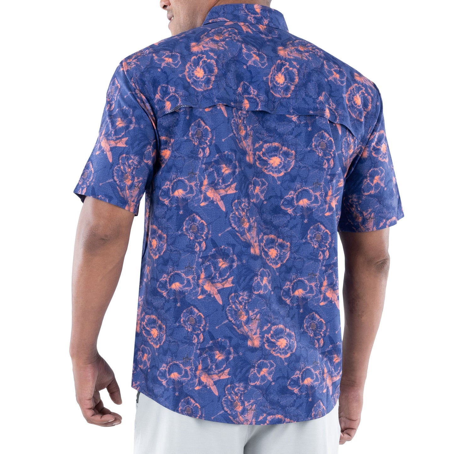 CAMISA HOMBRE HIBISCUS HEATHER SS / GUY HARVEY